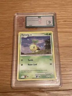 2007 Holo Turtwig Pokemon Card Grade 9 Diamond And Pearl 103/130 - Image 1