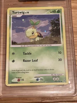 2007 Holo Turtwig Pokemon Card Grade 9 Diamond And Pearl 103/130 - Image 2