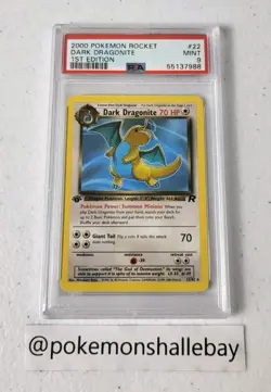 Dark Dragonite 1st Edition 22/82 - Team Rocket Set *PSA 9 - MINT* Pokemon Card - Image 1