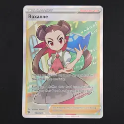 Pokemon TCG Card Roxanne 188/189 Astral Radiance Ultra Rare Full Art - NM - Image 1