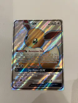 Pokemon Card TCG Eevee GX SM242 Black Star Promo Full Art - Image 1