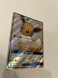 Pokemon Card TCG Eevee GX SM242 Black Star Promo Full Art - Image 3