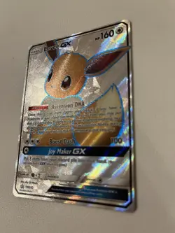 Pokemon Card TCG Eevee GX SM242 Black Star Promo Full Art - Image 4