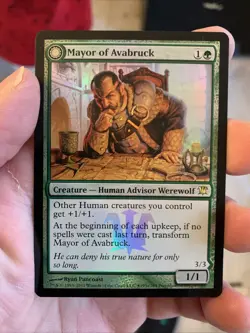 Mayor of Avabruck / Howlpack Alpha ~ Prerelease Innistrad [ EX ] [ Magic MTG ] - Image 1