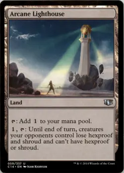2014 Magic the Gathering MTG #059 Arcane Lighthouse - Land - Image 1