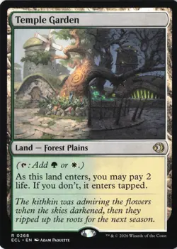 Temple Garden - Lorwyn Eclipsed (ECL) Regular NM #268 MTG - Image 1