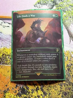 Life Finds a Way - Foil Extended Art REX LP MTG - Image 1