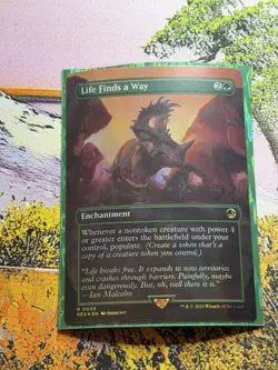 Life Finds a Way - Foil Extended Art REX LP MTG - Image 3