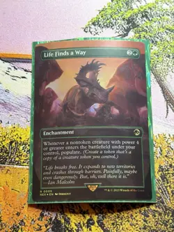 Life Finds a Way - Foil Extended Art REX LP MTG - Image 4