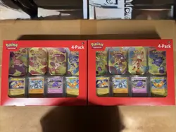 Pokemon TCG Scarlet & Violet 151 Mini Tin 4-Pack Lot 2 Sam’s Club Sealed - Image 1