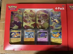 Pokemon TCG Scarlet & Violet 151 Mini Tin 4-Pack Lot 2 Sam’s Club Sealed - Image 2