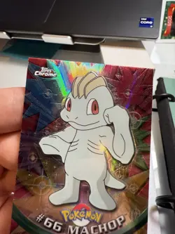 2000 TOPPS CHROME POKEMON T.V. SPECTRA #66 MACHOP Nm-mt To Mint - Image 3