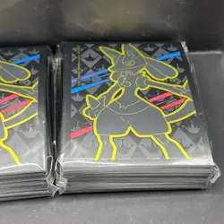 Lot Of 3 Pokemon TCG SS12.5 Crown Zenith ETB Sleeves Lucario 65 Ct.X3 - Image 5