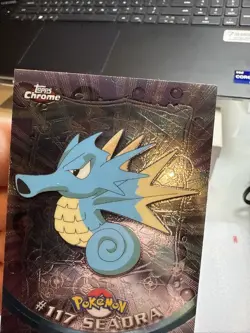 2000 Topps Chrome Pokemon TV Animation Edition Series 2 Foil #117 Seadra - Image 5