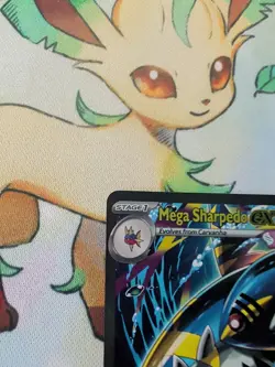 Mega Sharpedo ex 127/094 Special Illustration SIR Pokemon Phantasmal Flames NM - Image 2