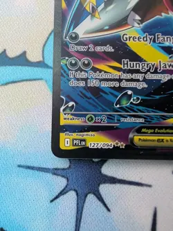 Mega Sharpedo ex 127/094 Special Illustration SIR Pokemon Phantasmal Flames NM - Image 4
