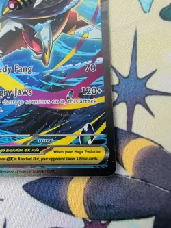 Mega Sharpedo ex 127/094 Special Illustration SIR Pokemon Phantasmal Flames NM - Image 5
