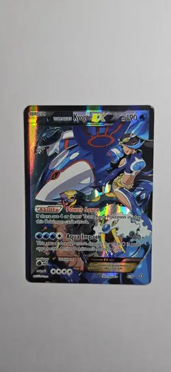 Pokemon TCG Team Aqua's Kyogre EX Holo Full Art Rare 6/34 Double Crisis - MP - Image 1