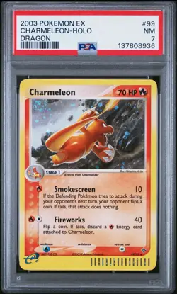 Pokemon TCG Charmeleon EX Dragon 99/97 Holo PSA 7 - Image 1