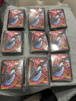 Pokemon Phantasmal Flames UPC Charizard Sleeves X9 Lot - Image 1