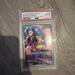 2025 POKEMON SVP EN-SV BLACK STAR PROMO #206 MARNIE'S MORPEKO PSA 10 - Image 1
