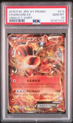 PSA 10 Charizard EX Holo 213/XY-P UNIQLO Promo 2016 Pokemon Japanese - Image 1