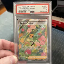 2023 Pokemon Crown Zenith Galarian Gallery GG61 Gardenia’s Vigor PSA 9 - Image 1