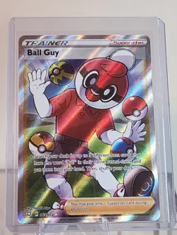 Pokemon TCG: Ball Guy 065/072 Shining Fates Ultra Rare - NEAR MINT - Image 1
