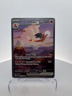Pokemon TCG Charizard EX 199/165 Scarlet & Violet 151 Special Illustration Rare - Image 1