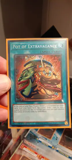 YuGiOh: "Pot of Extravagance" - SECRET RARE - RA01 - SHARP MINT NEW! - Image 1