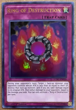 Yu-Gi-Oh! Ring of Destruction LCKC-EN050 ULTRA Rare Holo 1st Edition NM - Image 1
