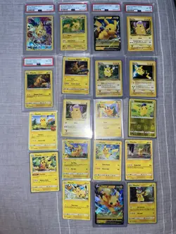 20 Cards PIKACHU Lot 💥Yellow Cheek Base Set, 1st Edition, promo cards - Image 1