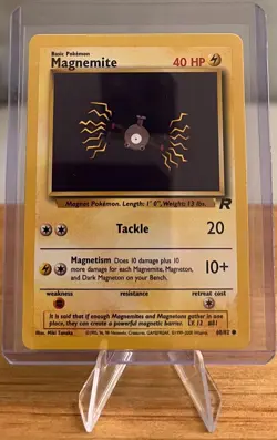 Magnemite #81 Non-Holo Pokemon Card Near Mint 60/82 Common Team Rocket Set 2000 - Image 1