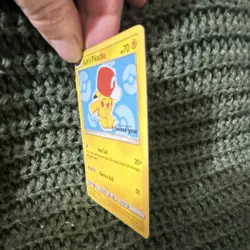 Pokemon Ash's Pikachu SM108 Basic 70 HP Promo Electric Type TCG Card English - Image 1