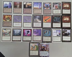 MTG CARD LOT 23 ARTIFACTS 11 UNCOMMON, 11 RARE , 1 MYTHICAL - Image 1
