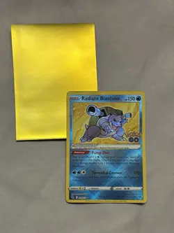 Pokemon Card TCG - Radiant Blastoise 018/078 Radiant Holo Rare - Pokemon GO NM/M - Image 1