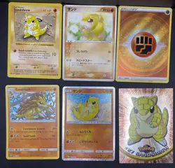 12x Pokemon Cards Sandshrew Sandslash Lot - Holo Topps Shadowless Vintage TCG - Image 4