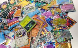 Lot of Japanese, Korean, and Chinese Holographic Pokemon Trading Cards - Image 5