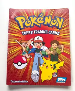 Pokemon Topps Trading Cards Binder TV Animation Edition Vintage Nintendo 1999 - Image 1