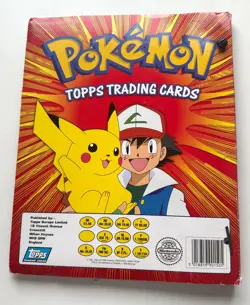 Pokemon Topps Trading Cards Binder TV Animation Edition Vintage Nintendo 1999 - Image 5