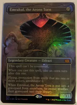 MTG English Magic Card TEXTURED FOIL EMRAKUL, THE AEONS TORN, Double Masters 2XM - Image 2