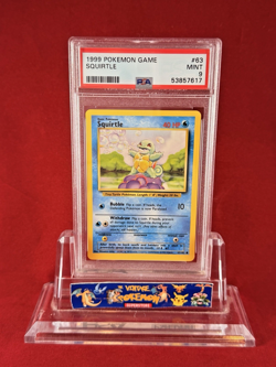1999 Pokemon Base SQUIRTLE Card #63/102 PSA 9 - Image 1