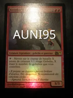 mtg magic 2013 m13 Krenko, Mob Boss FOIL FRENCH VF FR krenko le caid - Image 1