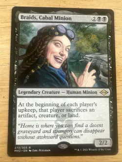 x1 Braids, Cabal Minion R MTG Modern Horizons 2 M/NM, English - Image 1