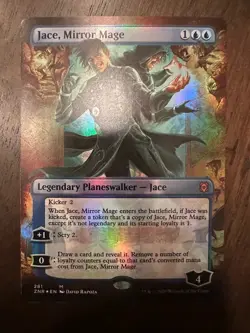 Jace, Mirror Mage : MTG *FOIL Extended Art* Zendikar Rising #281 / NM - Image 1