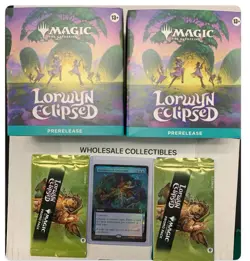 2 Magic The Gathering Lorwyn Eclipsed Prerelease MTG kits Box LOT + PROMO Packs - Image 1