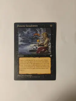 MTG Demonic Consultation - Ice Age Regular Lightly Played - Image 2