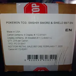 Pokemon Sword and Shield Base Booster Box Case 6 Boxes Factory Sealed New SWSH - Image 1