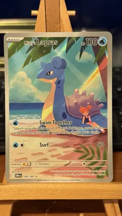 Pokemon TCG Destined Rivals Misty's Lapras 194/182 NM Illustration Rare Holo - Image 1