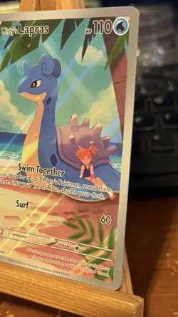 Pokemon TCG Destined Rivals Misty's Lapras 194/182 NM Illustration Rare Holo - Image 3
